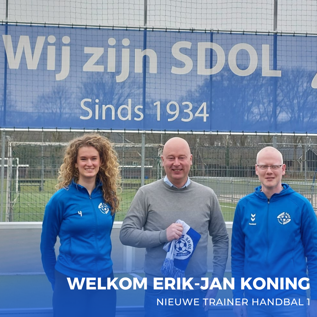 Welkom! Erik-Jan Koning nieuwe trainer handbal 1