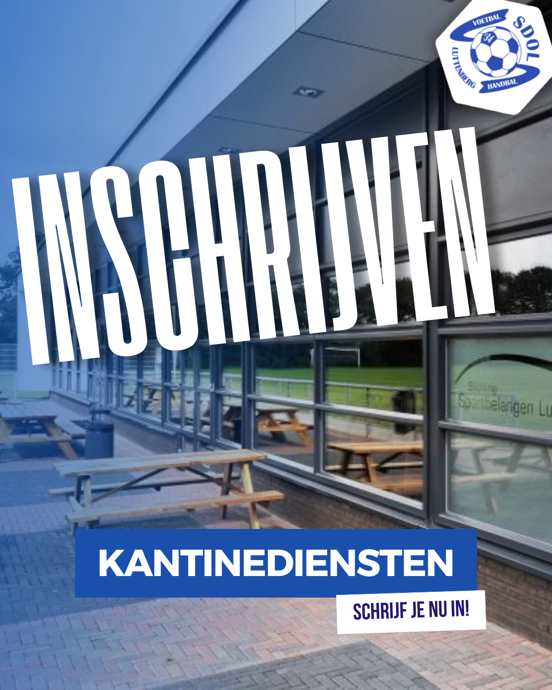 Inschrijven Kantinediensten Geopend
