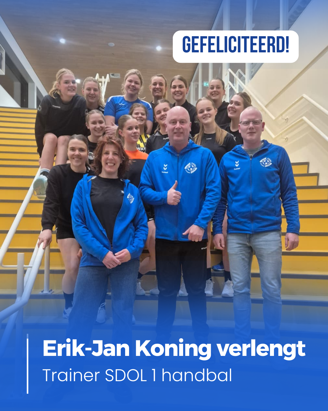 Erik-Jan Koning verlengt contract als hoofdtrainer