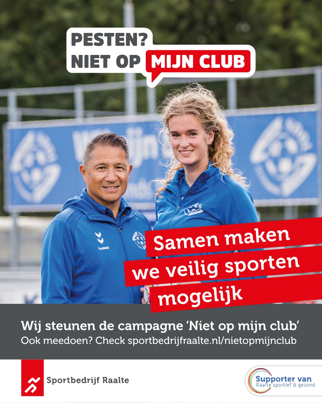 Social media teksten Campagne ‘Niet op mijn club’